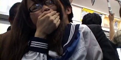 Shy Schoolgirl groped and used in public