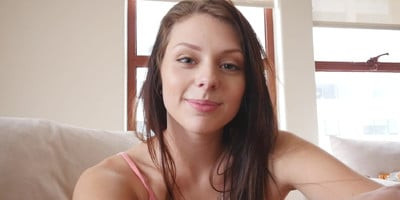 Sideview of stepsister Megan Sage getting fucked face down ass up