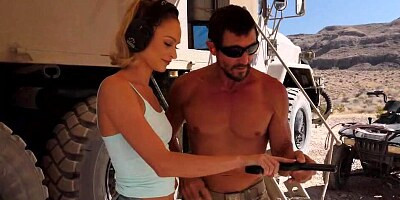 Skinny MILF enjoys outdoor sexual intercourse with a handsome gentleman and his manhood