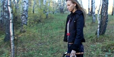 Slave bound with his mouth saddled