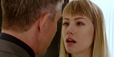 Small-tit Ivy Wolfe and a huge penis inside her wet pussy