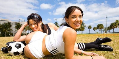 Sophia Summer and Bailey get sweaty as they show off their Amazing Asses