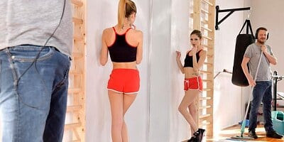 Sporty young model Rebecca Volpetti is fucking with her coach