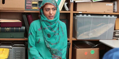 Stepbrother fucks friend's sister and gets caught