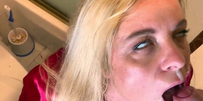 Stepmom helps stepson cum