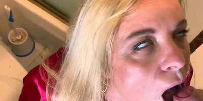 Stepmom helps stepson cum