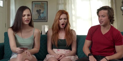 Stepsister Insisted on Playing Strip Poker