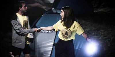 Stunning busty brunette Jane Wilde gets fucked hard in the cowgirl pose