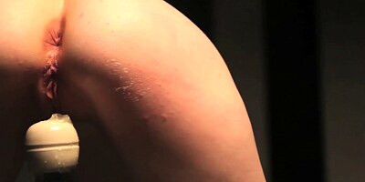 Sub bdsm toyed and hooded