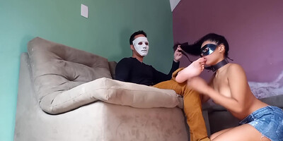 Submissive Stepdaughter In Deep Throat Pissed And Smelling Cum (03/28/21) Part 1