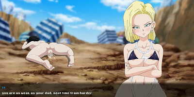 Super Slut Z Tournament Hentai game Ep.2 catfight android 18