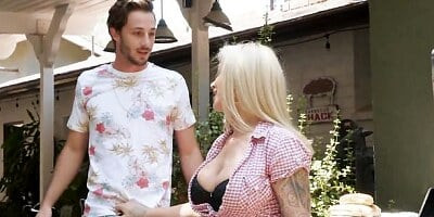 Sweet big-boobed mademoiselle Ryan Conner screwed by a young man