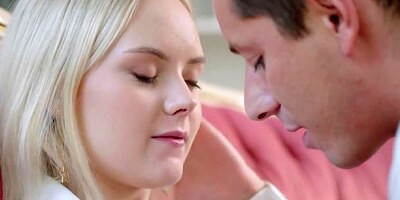 Sweet tattooed teen Emily Cutie gets penetrated on the vintage sofa