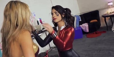 T. Chase as Harley, subordinating super heroine