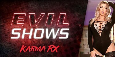 Tattooed hottie Karma RX demonstrates her oral skills in the bed