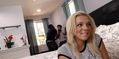 Tiffany Watson always wantd to have interracial sex with a black guy, until she cums