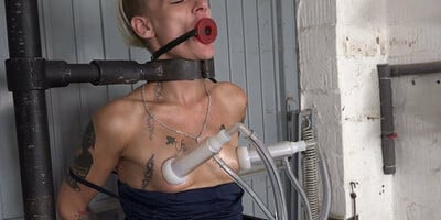 tiny tits cuffed and milked