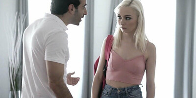 Twisted tutor makes struggling teen suck and fuck him