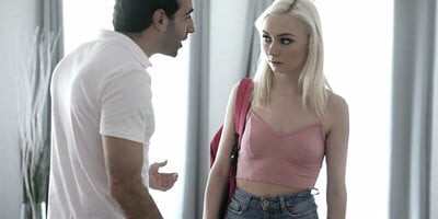 Twisted tutor makes struggling teen suck and fuck him