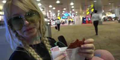 Very Hot girlfriend footjob with creampie