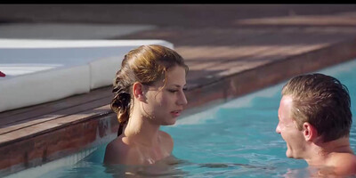 Virginie is a slim, small titted chick who likes to get fucked next to the swimming pool