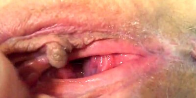 Wifes pussy cum real female orgasm labia clit juicy wet