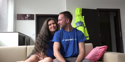 Young beautiful couple